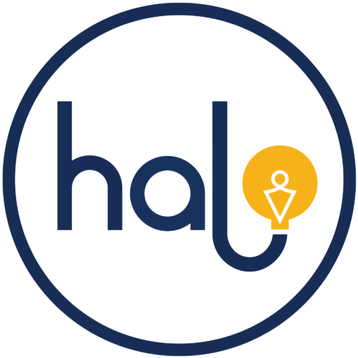Logo trung tâm anh ngữ Halo